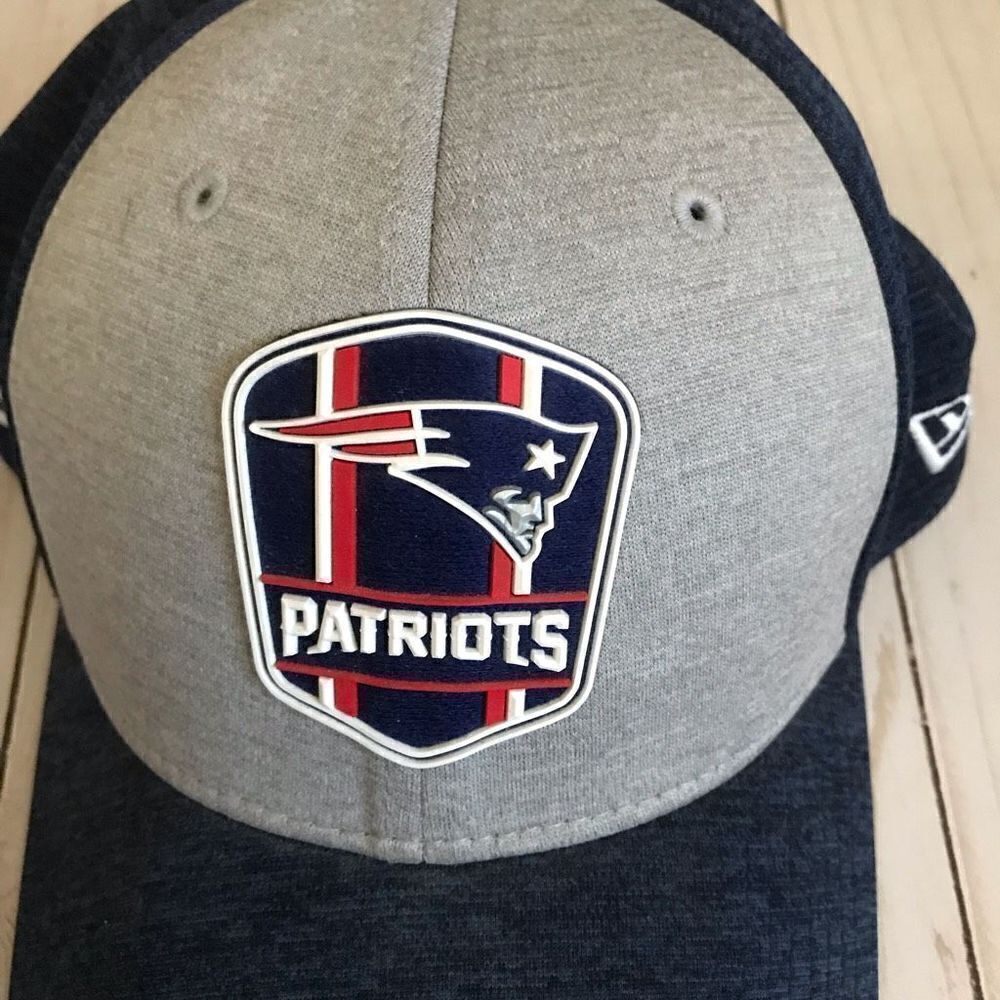 New England football New Era SZ L/XL ball cap hat Navy - Picture 2 of 5